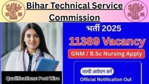 BTSC Staff Nurse Recruitment