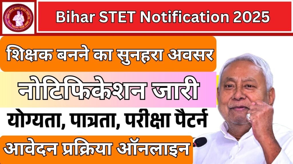 Bihar STET Notification 2025
