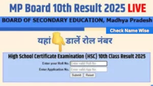 MP Board 10th Result 2025
