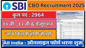 SBI CBO Recruitment 2025