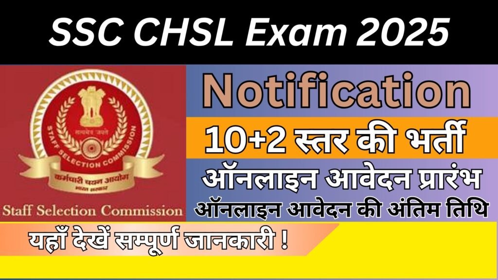 SSC CHSL Notification 2025