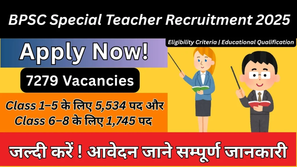 BPSC Special Teacher Recruitment 2025