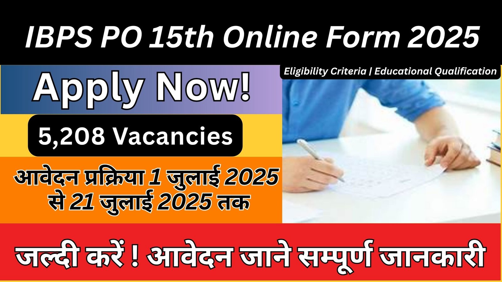 IBPS PO 15th Online Form 2025