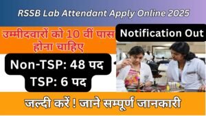RSSB Lab Attendant Apply Online 2025