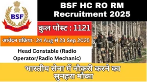 BSF HC RO RM Recruitment 2025