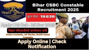 Bihar CSBC Constable Recruitment 2025