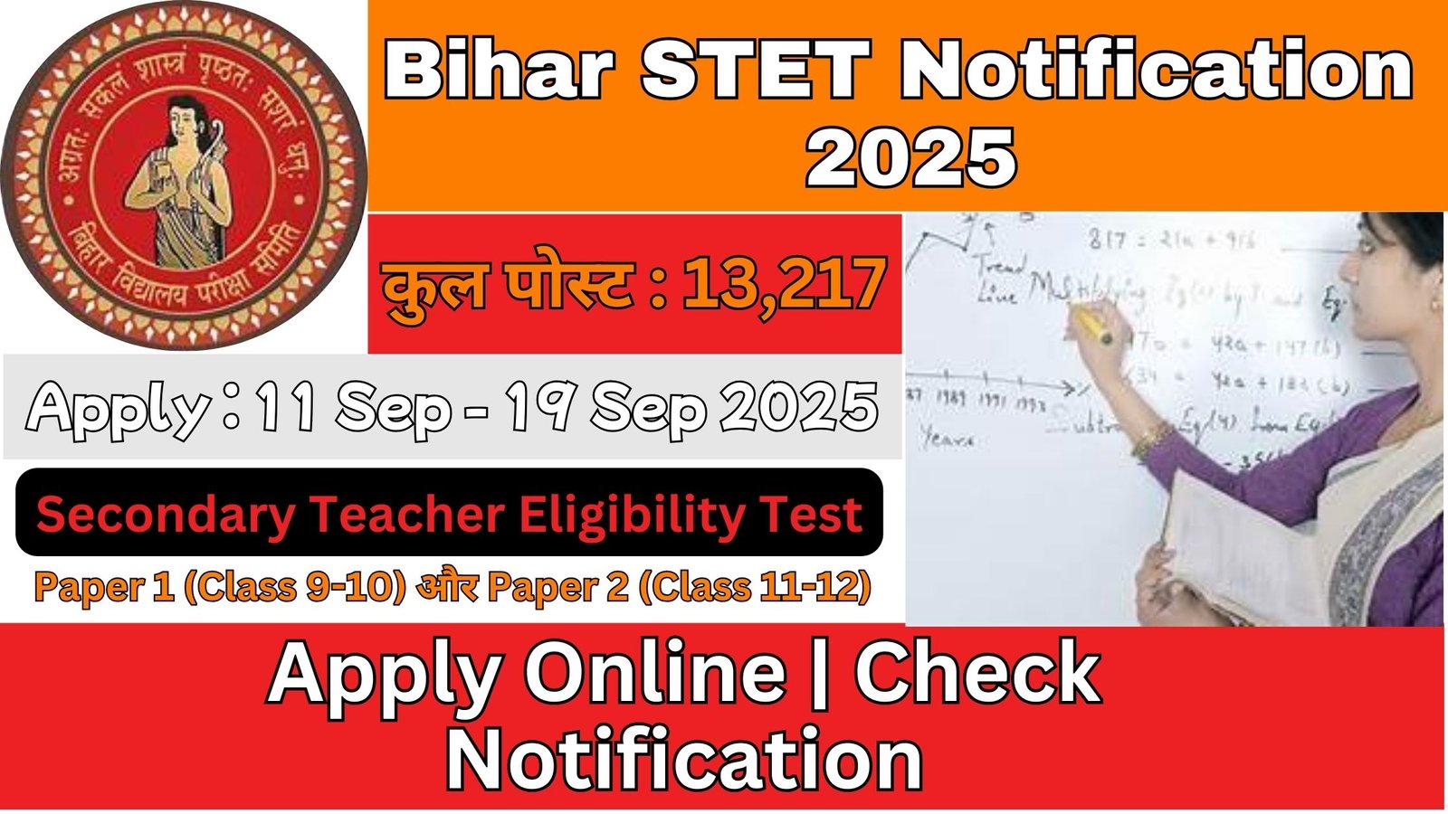 Bihar STET Notification 2025