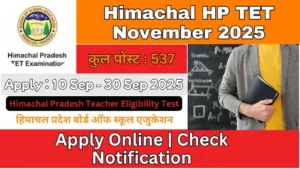 Himachal HP TET November 2025