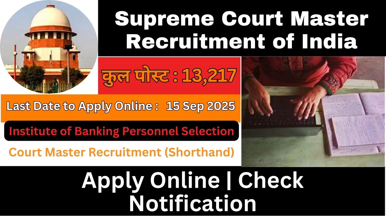 Supreme Court Master Recruitment of India