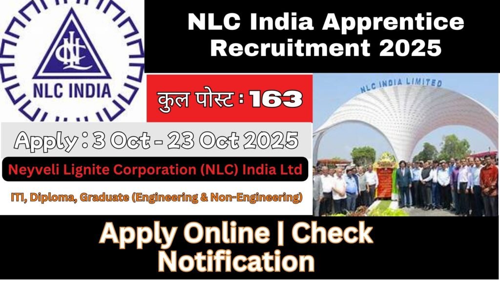 NLC India Apprentice Recruitment 2025
