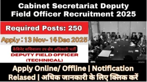 Cabinet Secretariat Deputy Field Officer Recruitment 2025