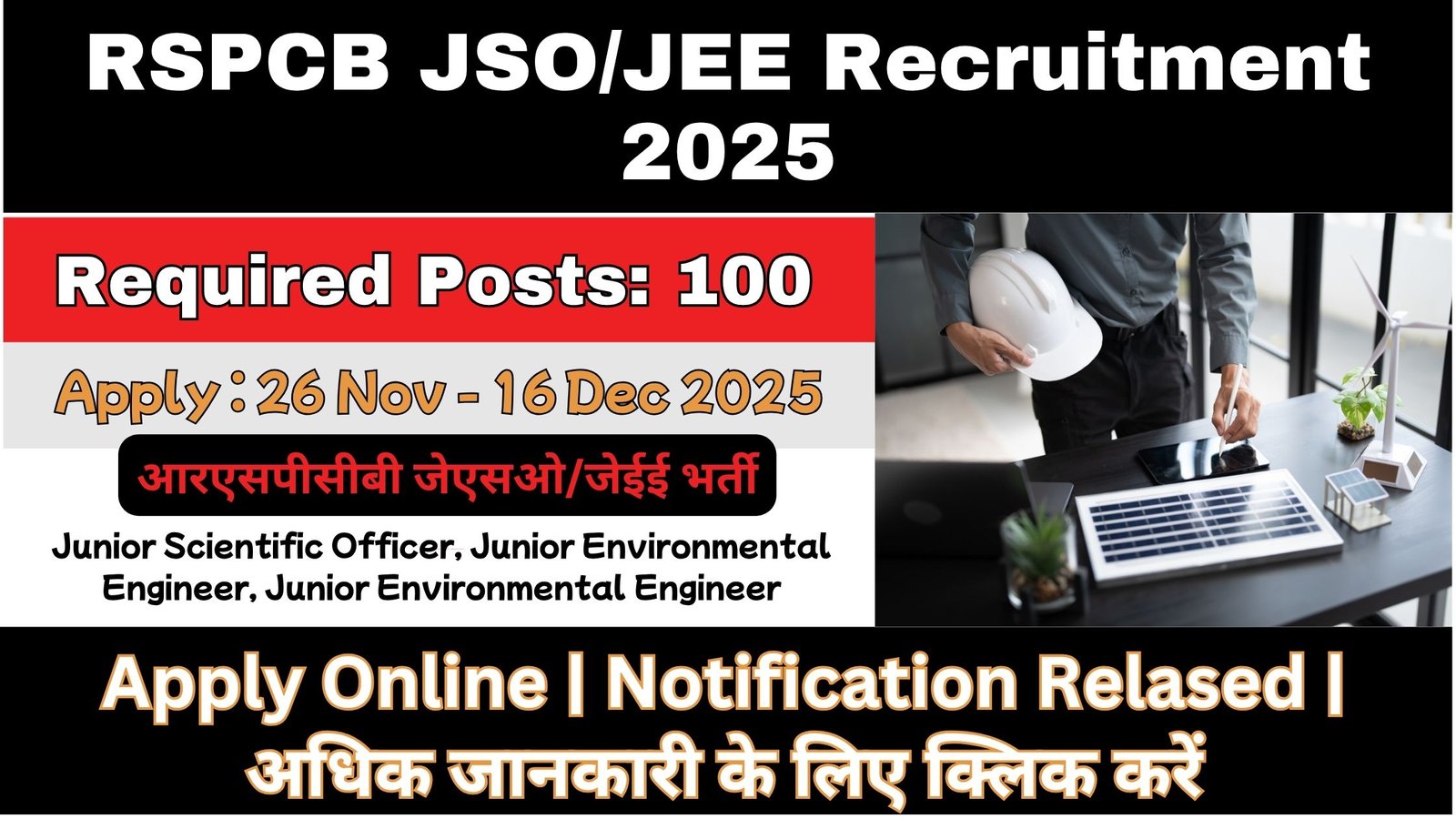 RSPCB JSO/JEE Recruitment 2025