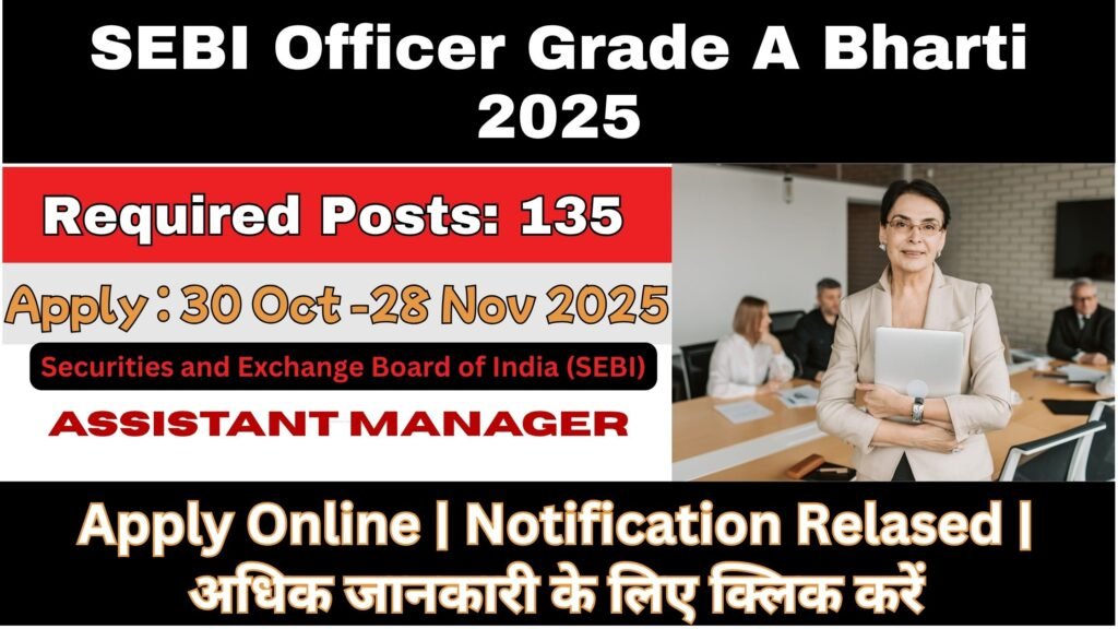 SEBI Officer Grade A Bharti 2025