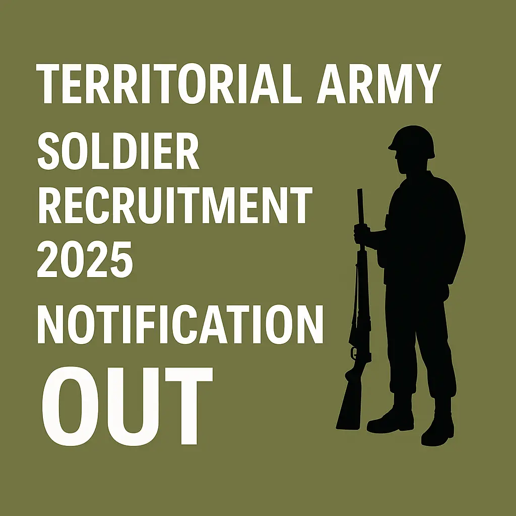 Territorial Army Soldier Recruitment 2025