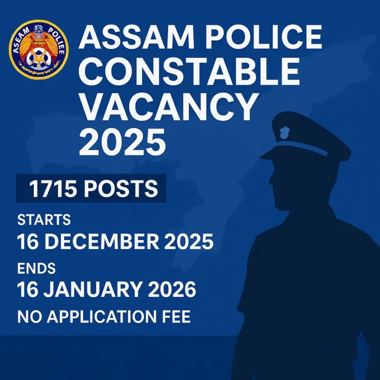 Assam Police Constable Vacancy 2025