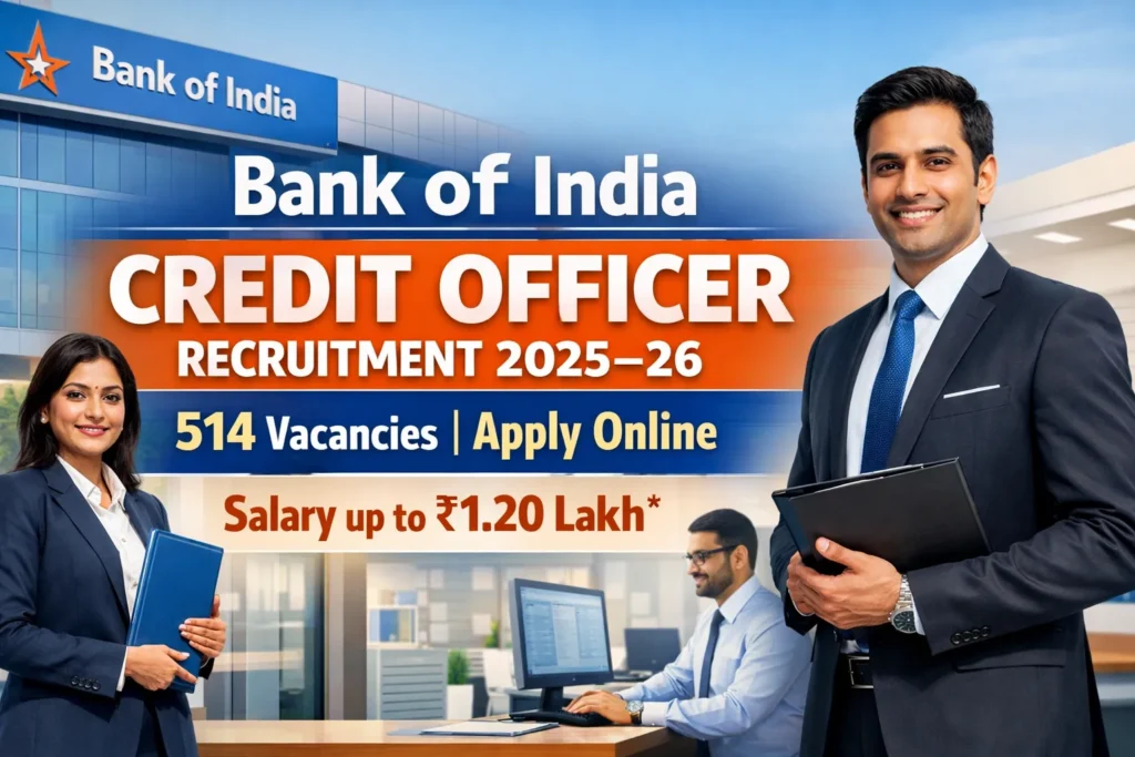 Bank of India Credit Officer Recruitment 2025–26