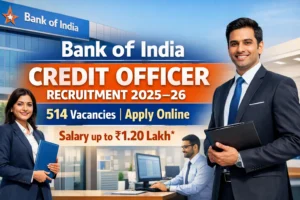 Bank of India Credit Officer Recruitment 2025–26