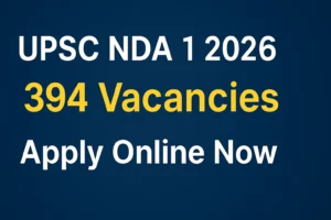 UPSC NDA 1 2026 Notification OUT