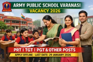 Army Public School Varanasi Vacancy 2026
