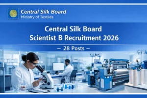 Central Silk Board Scientist B Vacancy 2026 Notification Out
