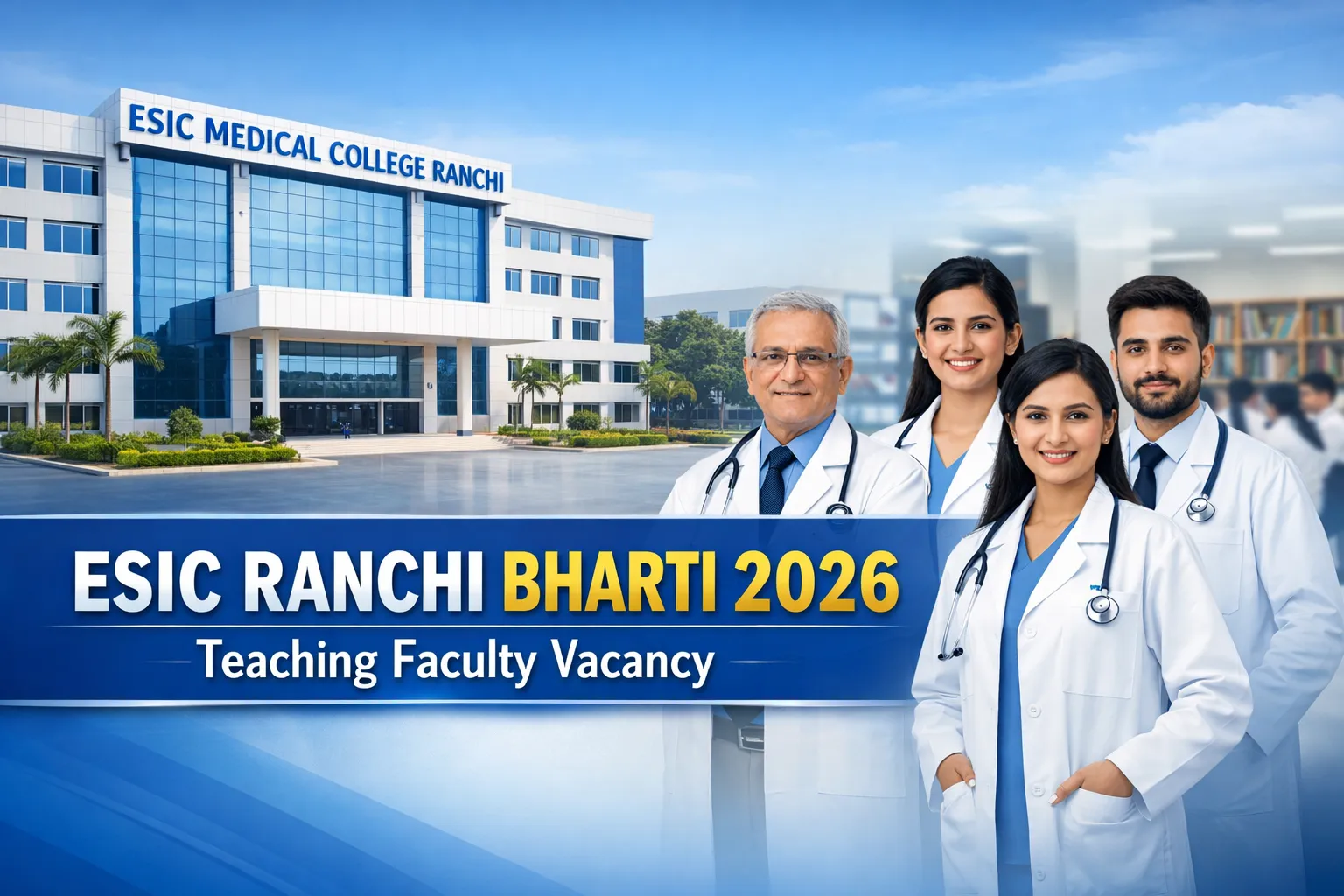 ESIC Ranchi Bharti 2026