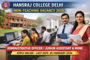 Hansraj College Delhi Non Teaching Vacancy 2026