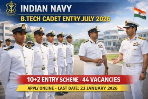 Indian Navy B.Tech Cadet Entry 2026