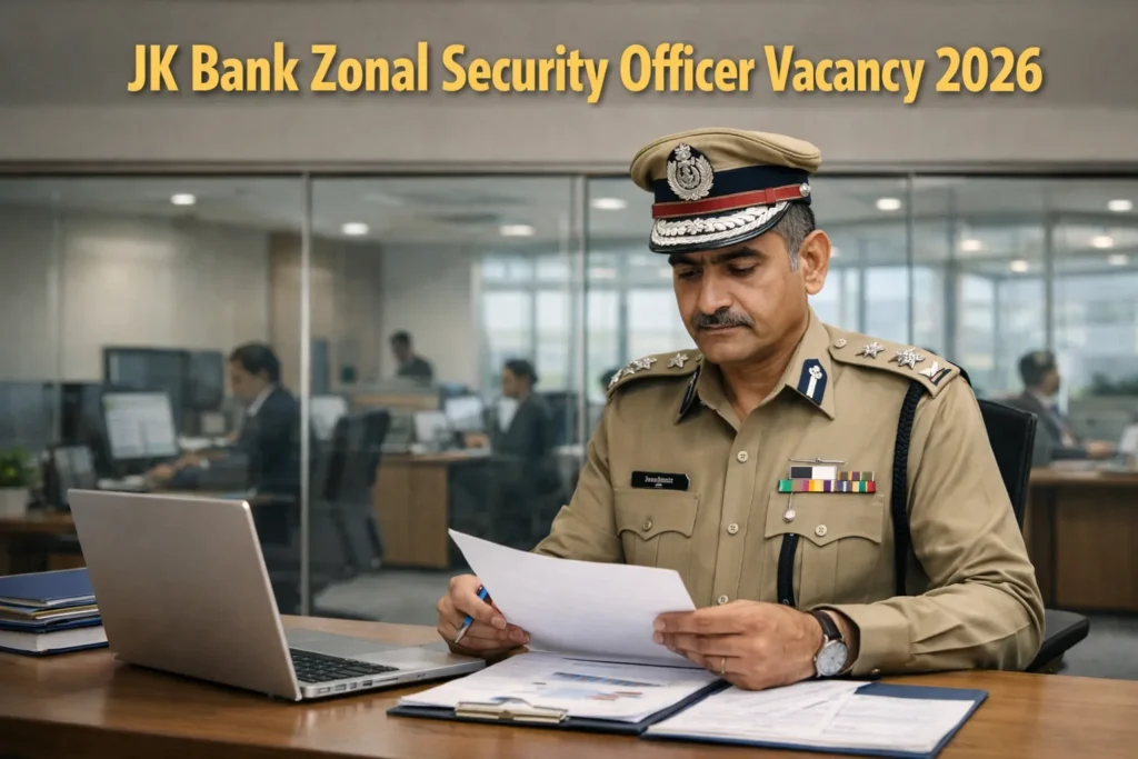 JK Bank Zonal Security Officer Vacancy 2026