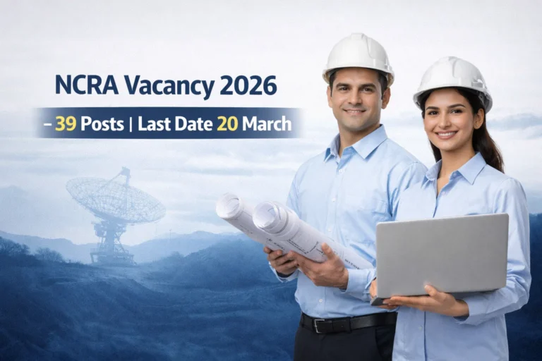 NCRA Vacancy 2026 Apply Now