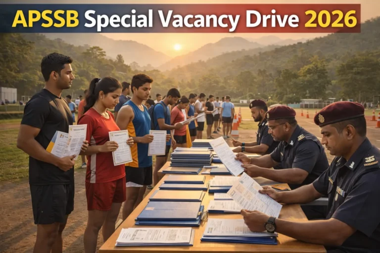 APSSB Special Vacancy Drive 2026