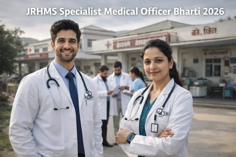 JRHMS Specialist Medical Officer Bharti 2026