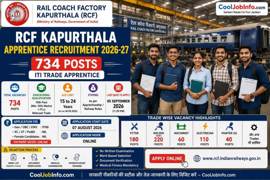 RCF Kapurthala Apprentice Vacancy 2026