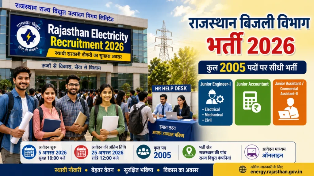 Rajasthan Bijli Vibhag Recruitment 2026