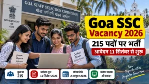 Goa SSC Vacancy 2026