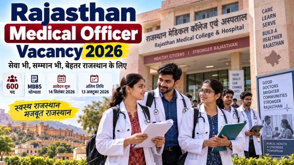 Rajasthan Medical Officer Vacancy 2026
