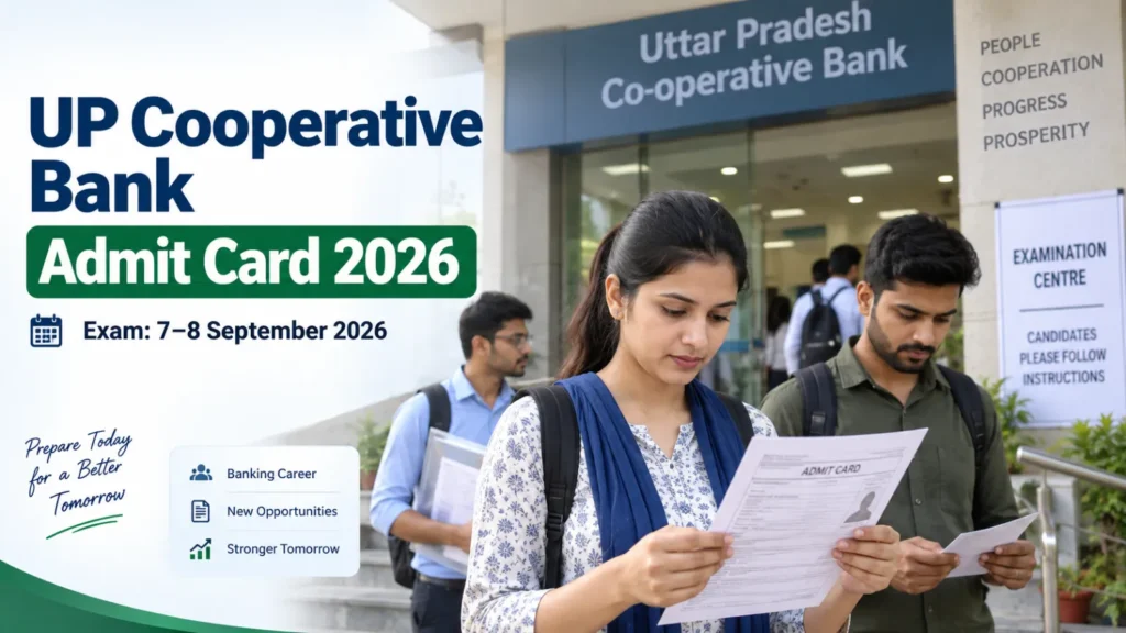 UP Cooperative Bank Admit Card 2026