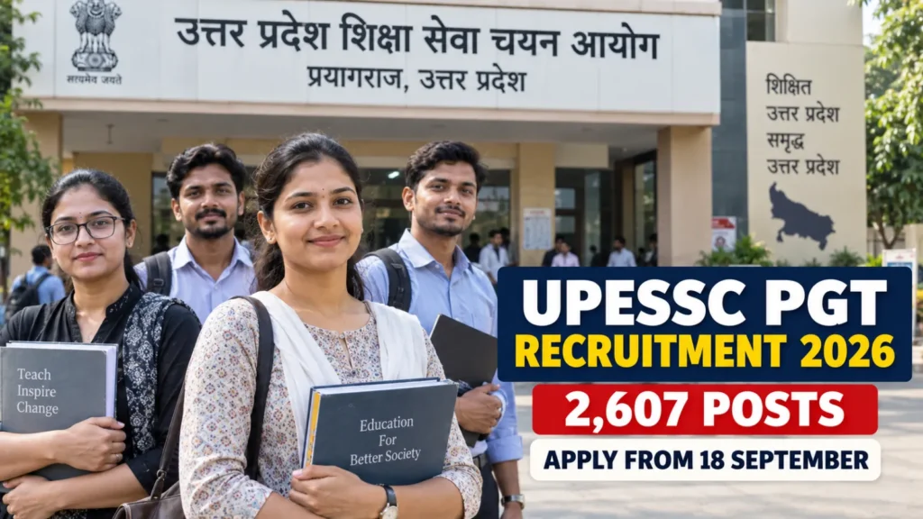 UPESSC PGT Teacher Vacancy 2026