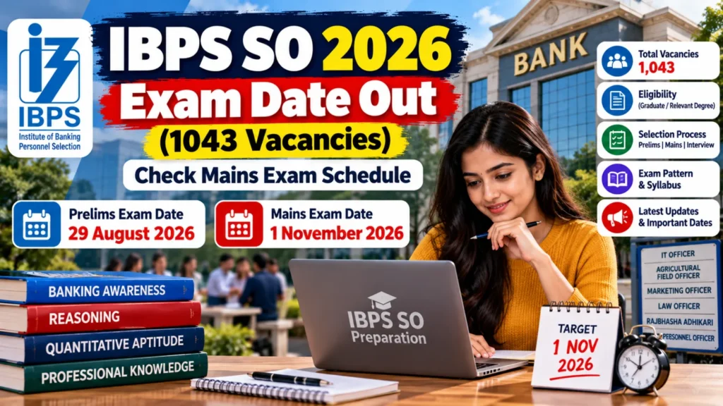 IBPS SO 2026 Exam Date Out