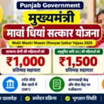 Mukh Mantri Mawan Dheeyan Satkar Yojana 2026: महिलाओं को ₹1,000 से ₹1,500 प्रतिमाह, पात्रता और आवेदन प्रक्रिया