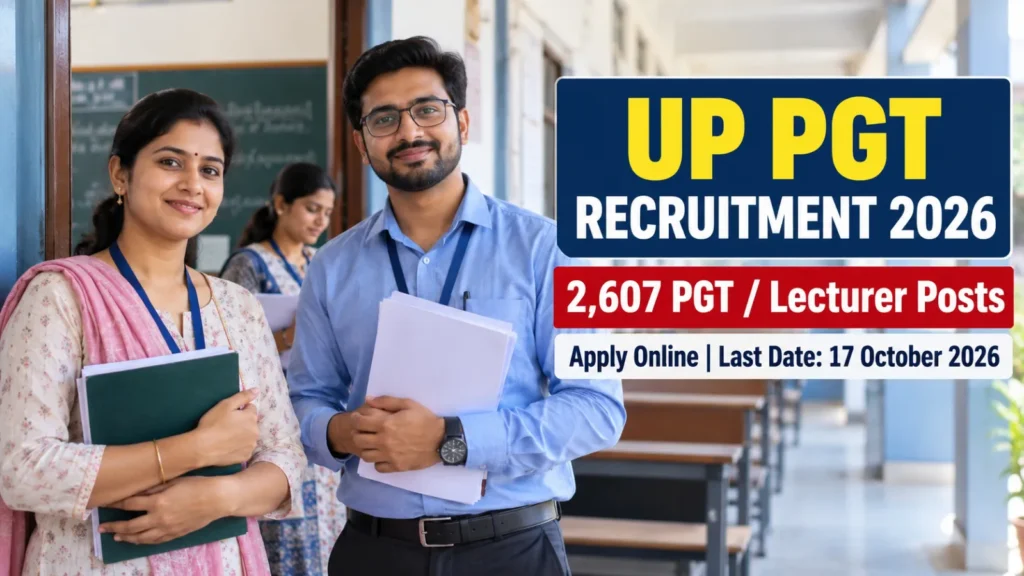 UP PGT Recruitment 2026